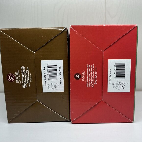 Boyds Bears & Friends M&M Easter Edition Resin Figurines 2 pc 2005 W/ Box - Picture 12 of 15